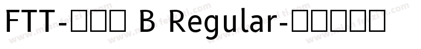 FTT-レゲエ B Regular字体转换